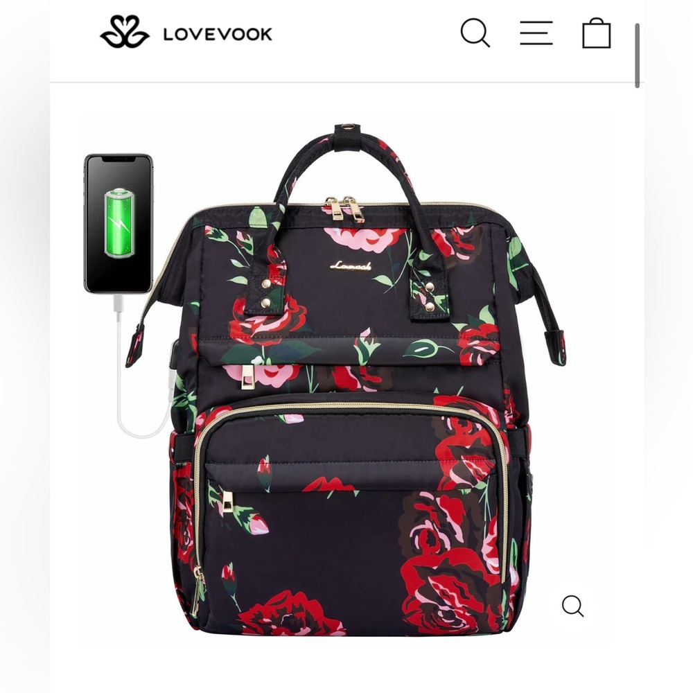 LIKE NEW! LOVEVOOK Laptop Backpack for Women, Floral Design, fit 15.6"
Laptop